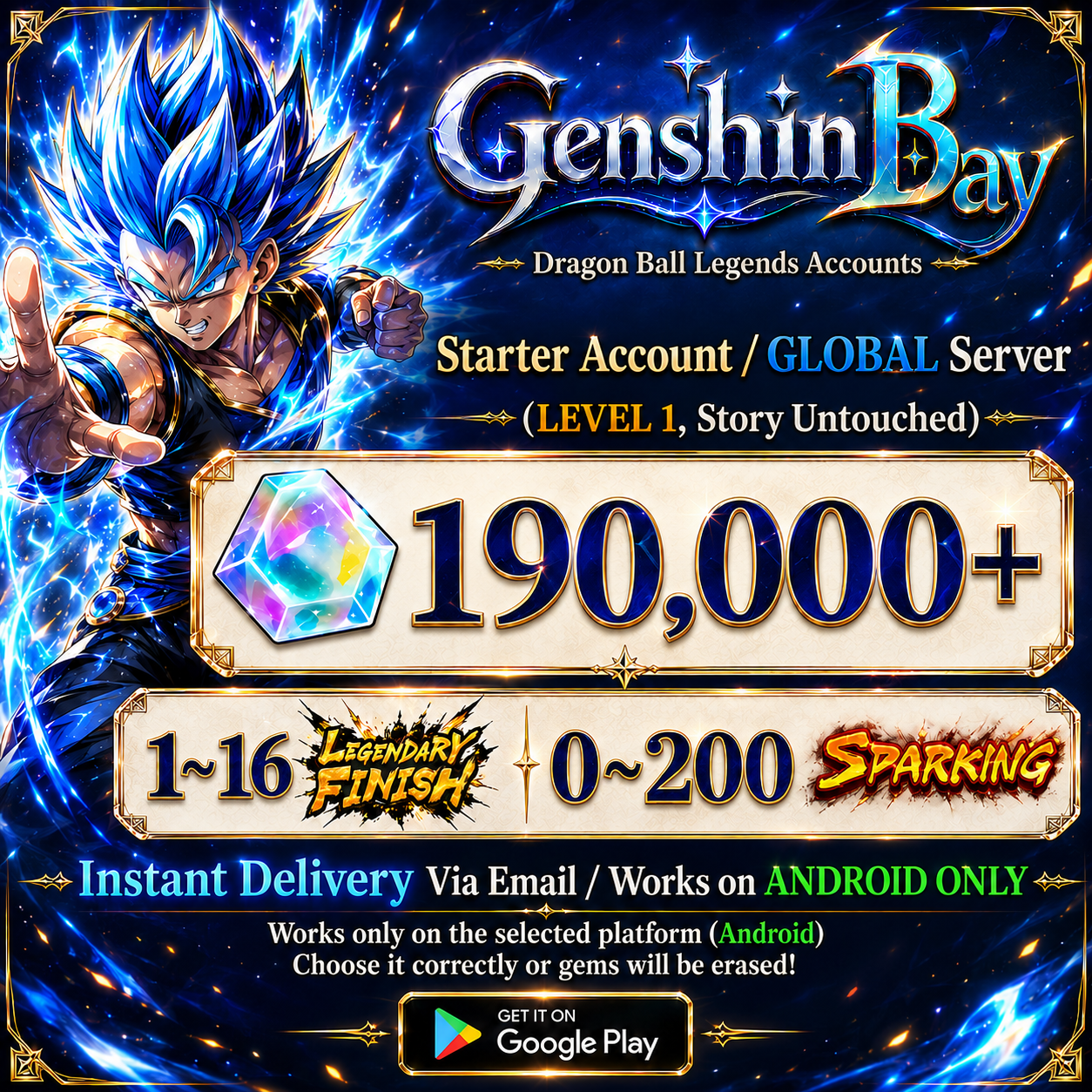 Dragon Ball Legends Starter Account [Android]