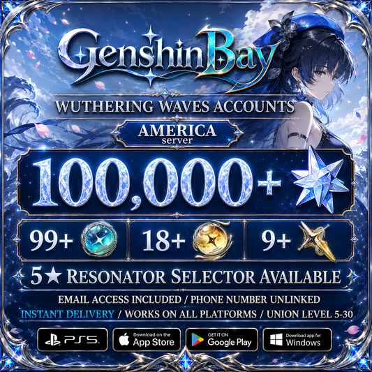 Wuthering Waves Reroll Account with Astrite [America]