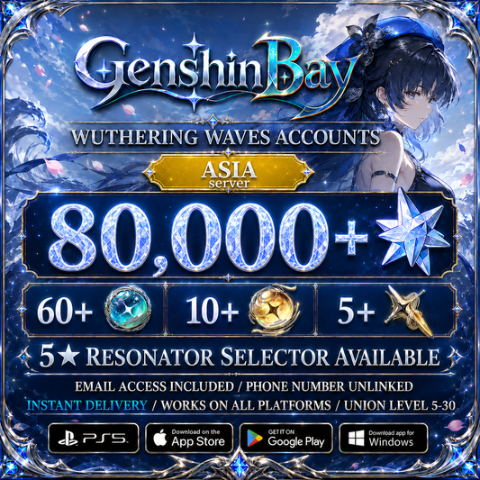 Wuthering Waves Reroll Account with Astrite [Asia]
