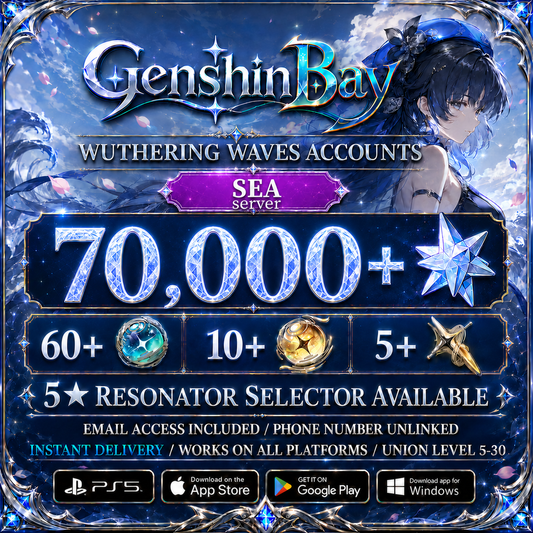 Wuthering Waves Reroll Account with Astrite [SEA]