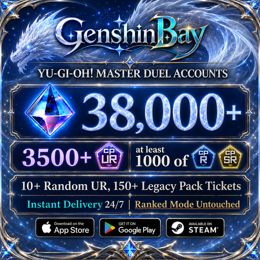 Yu-Gi-Oh! Master Duel Starter Account 38000+ Gems, 3500+ UR CP